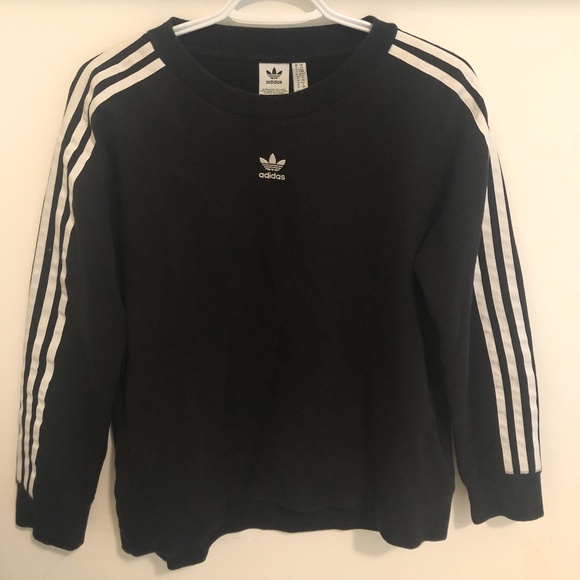 Black Adidas Crew Neck - Picture 1 of 3